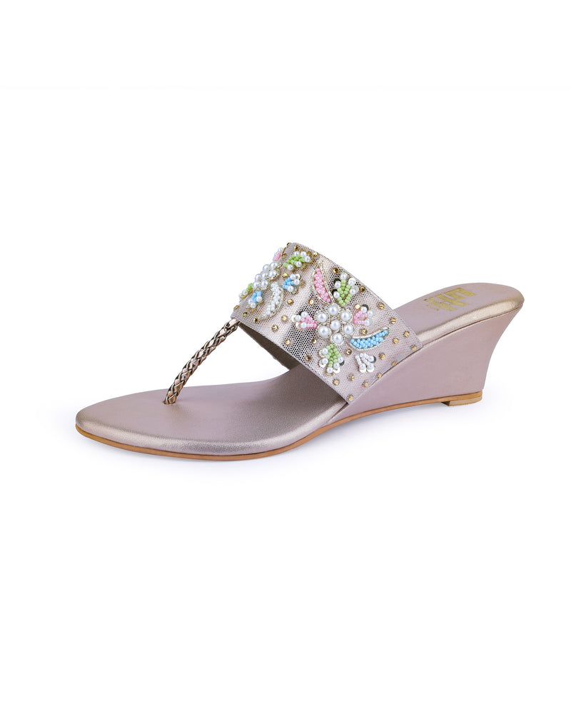 LADIES HEEL PARTY WEAR CHAPPAL 401063