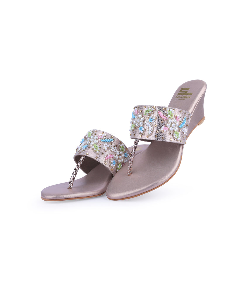 LADIES HEEL PARTY WEAR CHAPPAL 401063