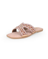 Ladies partywear flat chappals 401080