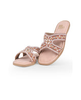 Ladies partywear flat chappals 401080