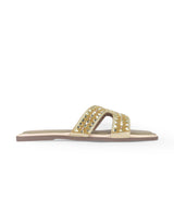 Ladies partywear flat chappals 401089