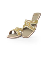Ladies partywear flat chappals 401089