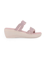 ladies heel peach chappals 506277