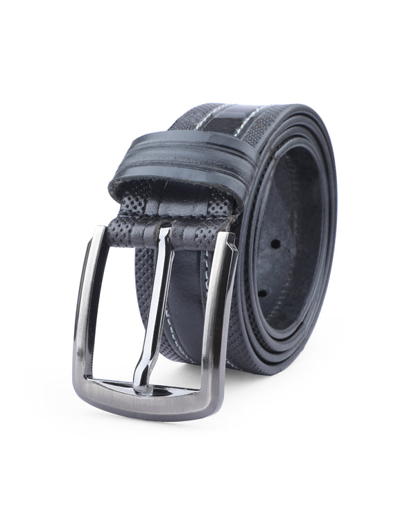 MEN LEATHER BELT (BLACK) 513812