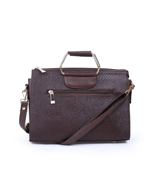 Multi Compartment Plain Brown Zipper Closure Office Pu Leather Bag Gender:  Men at Best Price in Dhanbad | M/s. Gautam Enterprieses