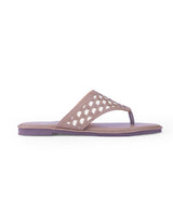 ladies flat brown chappals 60393