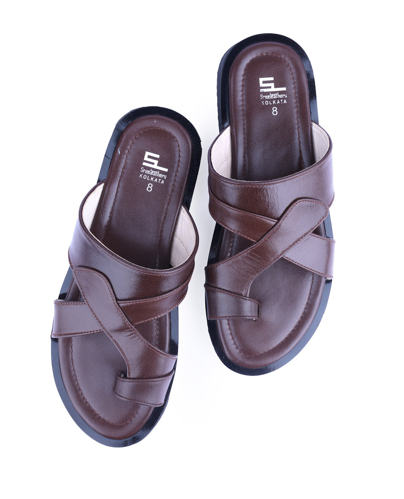 Men Leather Chappal 61447