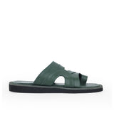 Men's green chappals 61458