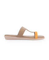 Ladies multi color flat chappals 62219