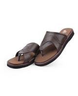 men's brown chappals 62618