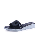 ladies heel black chappals 63104