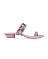 ladies heel partywear peach chappals 63607