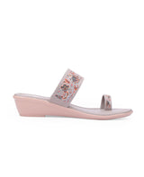 ladies heels beige chappals 63625