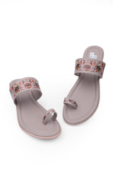 ladies heels beige chappals 63625