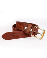 Men Leather Belt (Brown) 64904