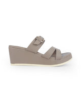 ladies heel brown chappals 66597