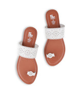 LADIES FLAT BEIGE CHAPPALS 66654