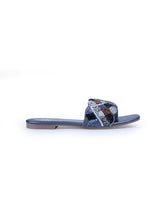 LADIES FLAT MULTI COLOR CHAPPAL 66656