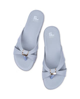 LADIES FLAT GRAY CHAPPAL 66661