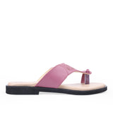 Ladies flat Maroon Chappals 66663