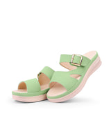 Ladies Heel Green Chappals 67951
