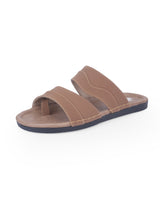 Men's brown chappals 68568