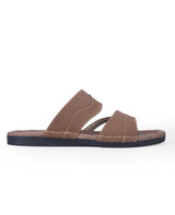 Men's brown chappals 68568