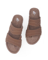 Men's brown chappals 68568