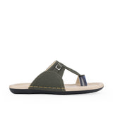 men's green chappals 68583