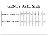 MEN'S LEATHER BLACK BELT 13813