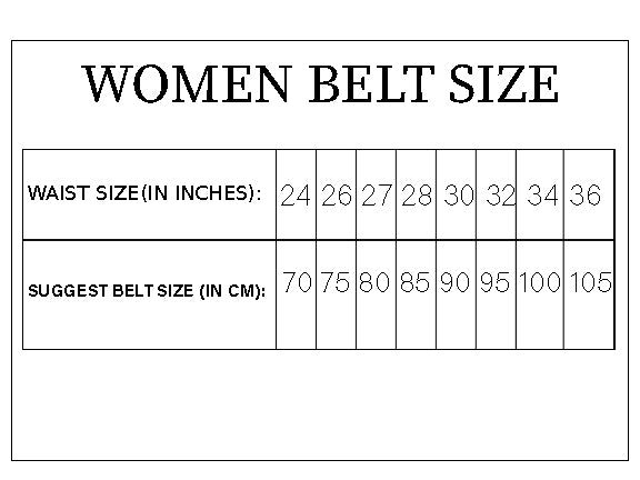 103904 Women Leather Belt black-Red-105