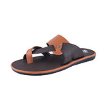 Men's brown chappals 07668