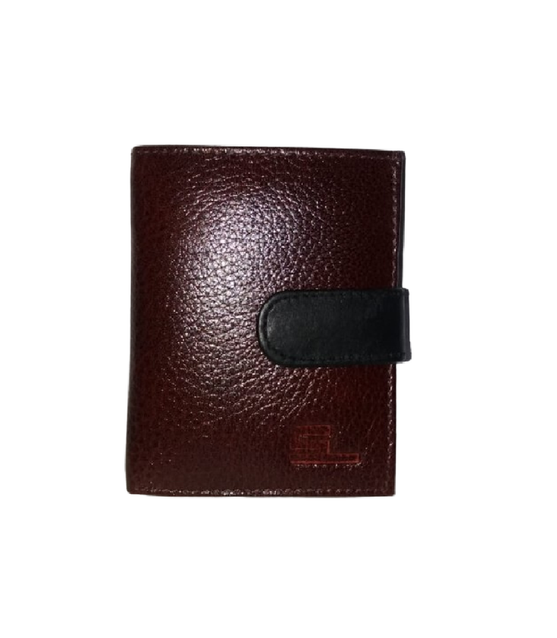 Artificial Leather Short Big Volume Wallet For Men - Black