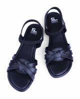 ladies black sandals 17046