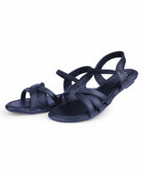 ladies black sandals 17046