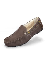 Men's Leather loafer brown Shoes  00898