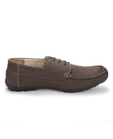 Men's Leather loafer brown Shoes 00899