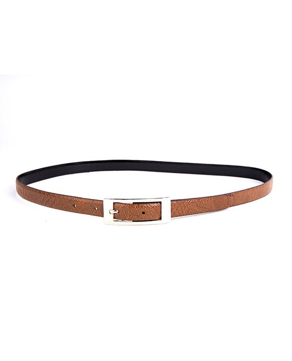01018 Women Leather Belt Brown