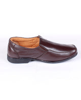 Men's leather brown shoes 02068