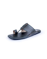 men's kolhapuri dark green chappals 03011