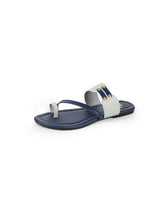 ladies flat blue chappals 05543