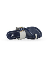 ladies flat blue chappals 05543