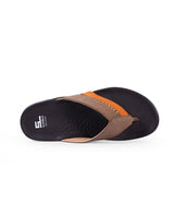 Men's Leather brown chappals 06392