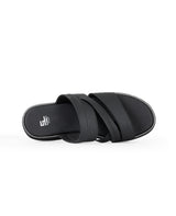 Men's black chappals 06612