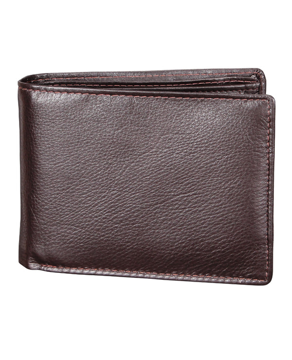 08853 Men Leather Wallet(Brown)