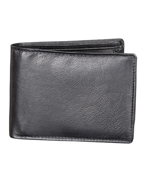 08853 Men Leather Wallet -Black