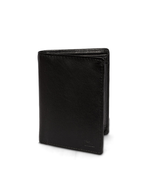 08857  Men Leather Wallet  (BLACK)
