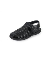 men's black sandals 09703