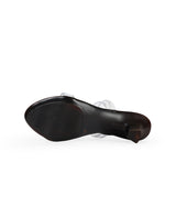 Ladies heel black chappals 09838