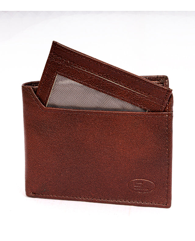 Men Leather Wallet (Brown) 102114